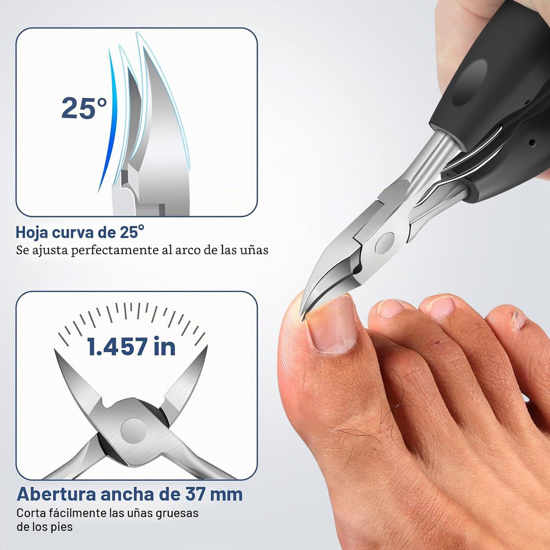 Cortaúñas gruesas para adultos mayores, cortaúñas de dedos grandes...