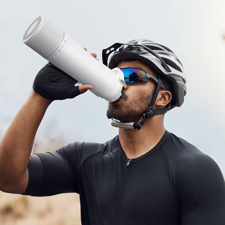 KAKULO Botella de agua con altavoz Bluetooth portátil, botellas de...