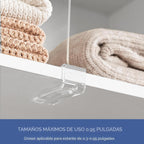 HBlife Paquete de 6 organizadores de armario y almacenamiento, separadores de estantes transparentes, organizador vertical de bolso para armario, perfecto para suéter, camisas, bolsos en el dormitorio