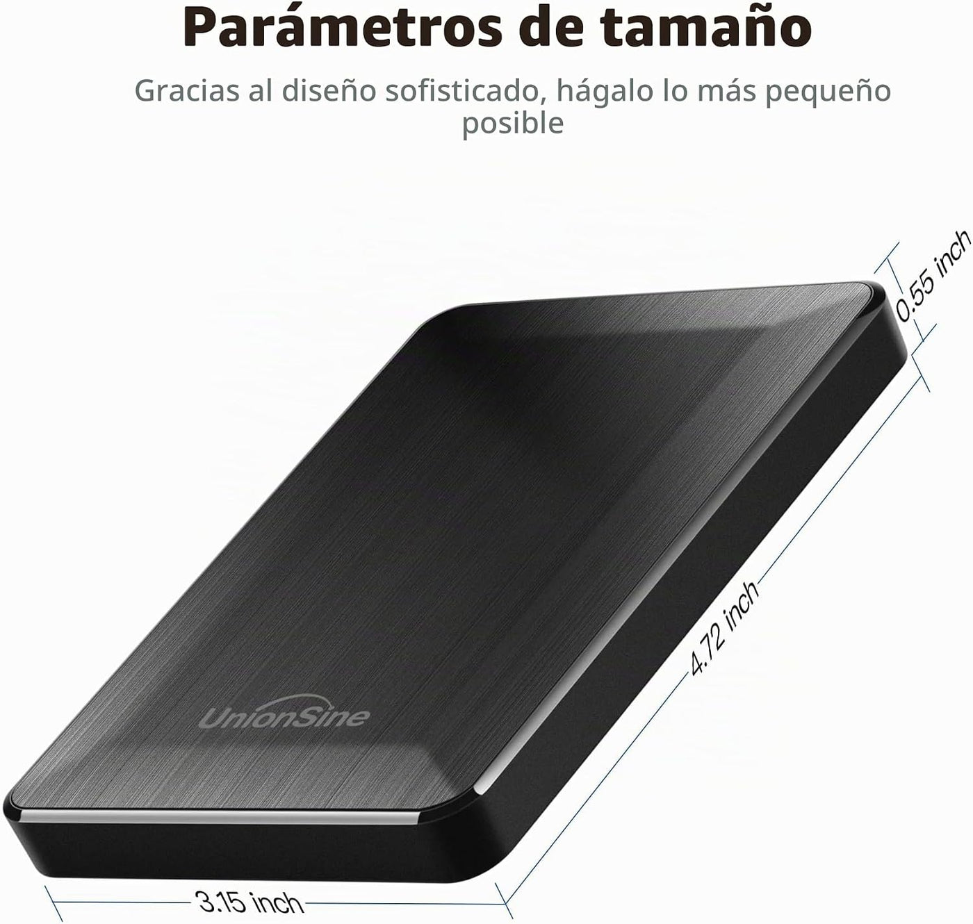 UnionSine Disco duro externo portátil de 2.5 pulgadas, 1 TB, USB 3....
