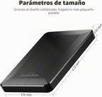 UnionSine Disco duro externo portátil de 2.5 pulgadas, 1 TB, USB 3.0 tipo C HD3513