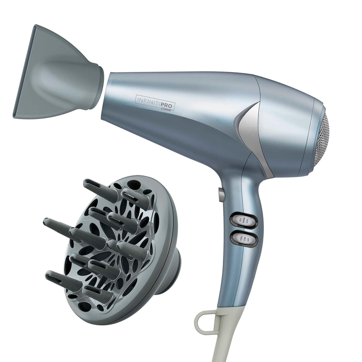 Secador de pelo Infiniti PRO CONAIR con difusor y concentrador, sec...