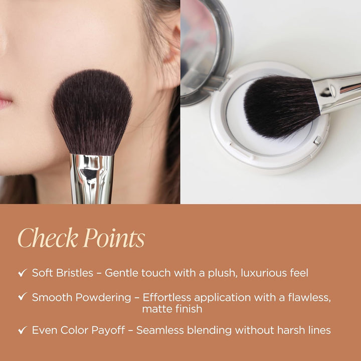 Piccasso COLLEZIONI 103A - Brocha de maquillaje suave para cara, ru...