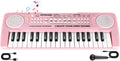 Teclado de piano de juguete para niños, 37 teclas, pianos musicales, juguetes con micrófono