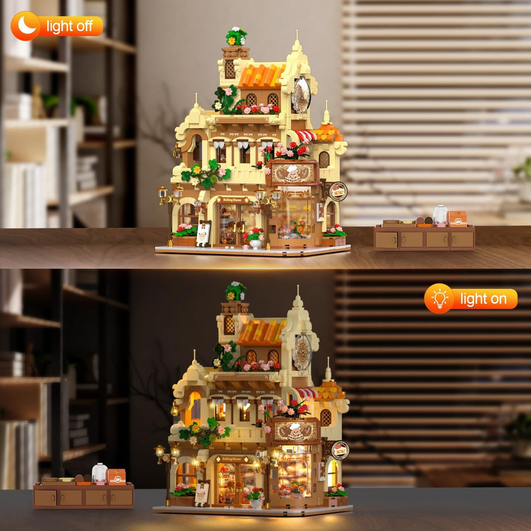 City Bakery Cafe House - Juego de construcción de casa con