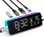 LTC Estación de acoplamiento para portátil, concentrador USB C 7 en 1 con pantalla, múltiples aplicaciones integradas, adaptador multipuerto con HDMI 4K a 60Hz, entrega de energía de 90 W, puertos de datos USBC y USBA, dongle para MacBook, Dell y más