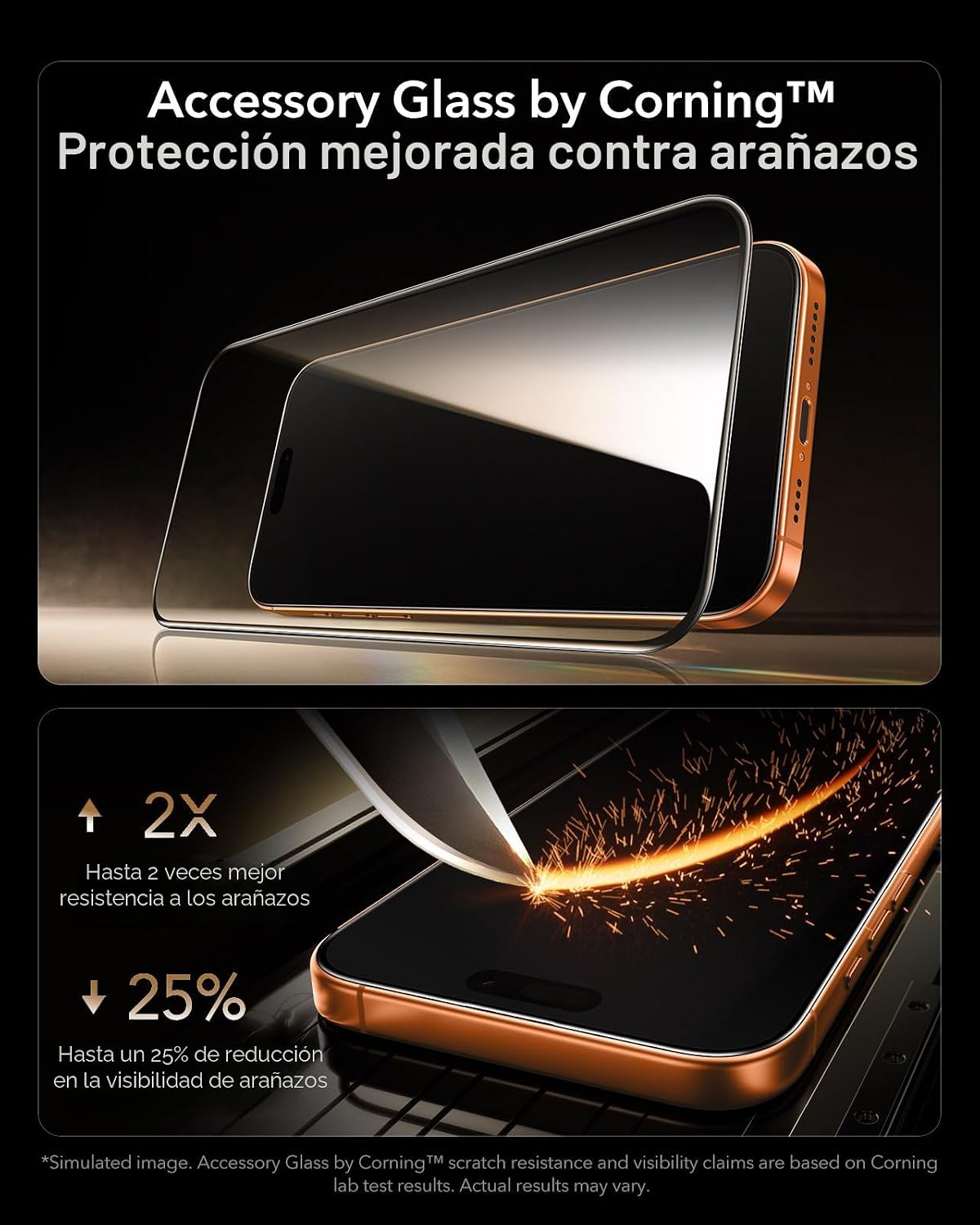 ESR - Protector de pantalla para iPhone 17 Pro Max, paquete de 3 unidades, Armorite Pro