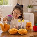 Rite Lite My Soft Rosh Hashanah - Juego de regalo de Año Nuevo judío, regalos de fiesta de Shana Tova, caja de juego de felpa divertida y educativa, regalo de anfitriona de Judaica, ideal para jugar