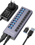 ACASIS, HS-710, hub USB 3.2 de 10 puertos, alimentado
