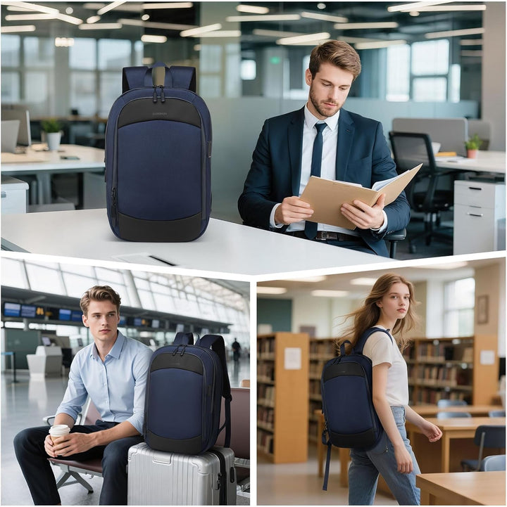SUIKIHUM Mochila delgada para laptop para hombres y mujeres, bolsa...