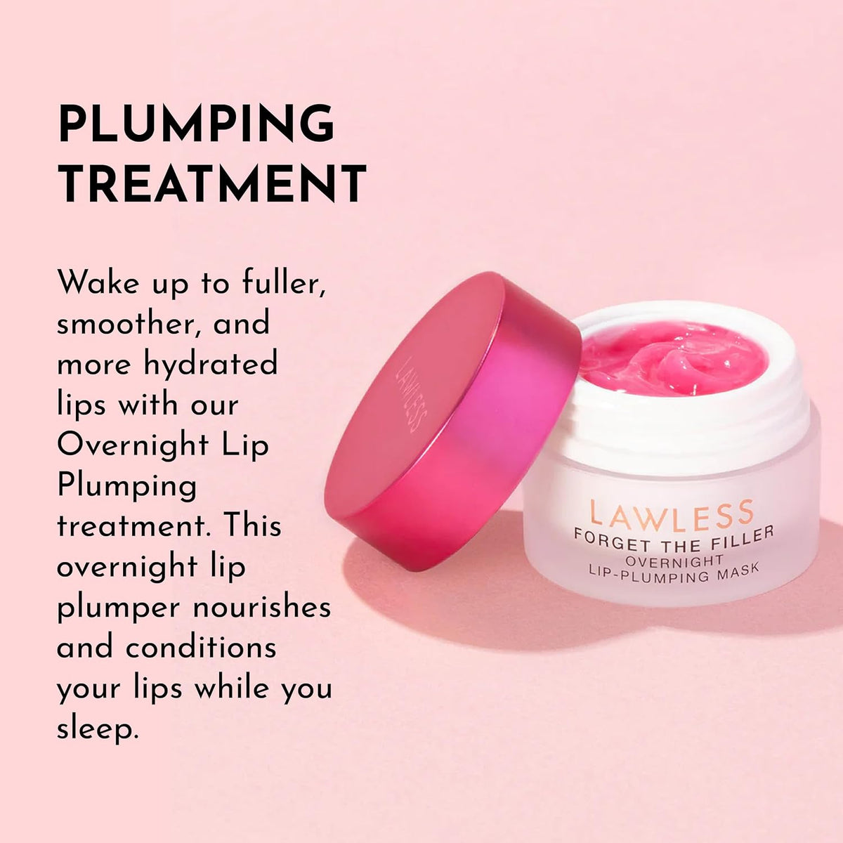 Lawless - Bálsamo labial para mujer, olvídate del relleno de la noc...