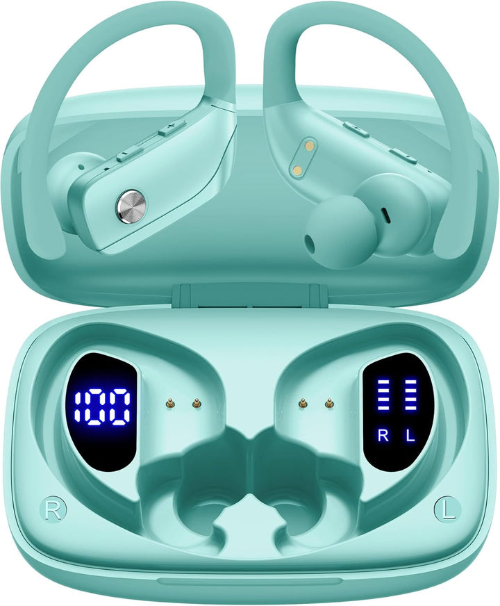 bmani Ear Buds - Auriculares inalámbricos Bluetooth con pantalla LE...