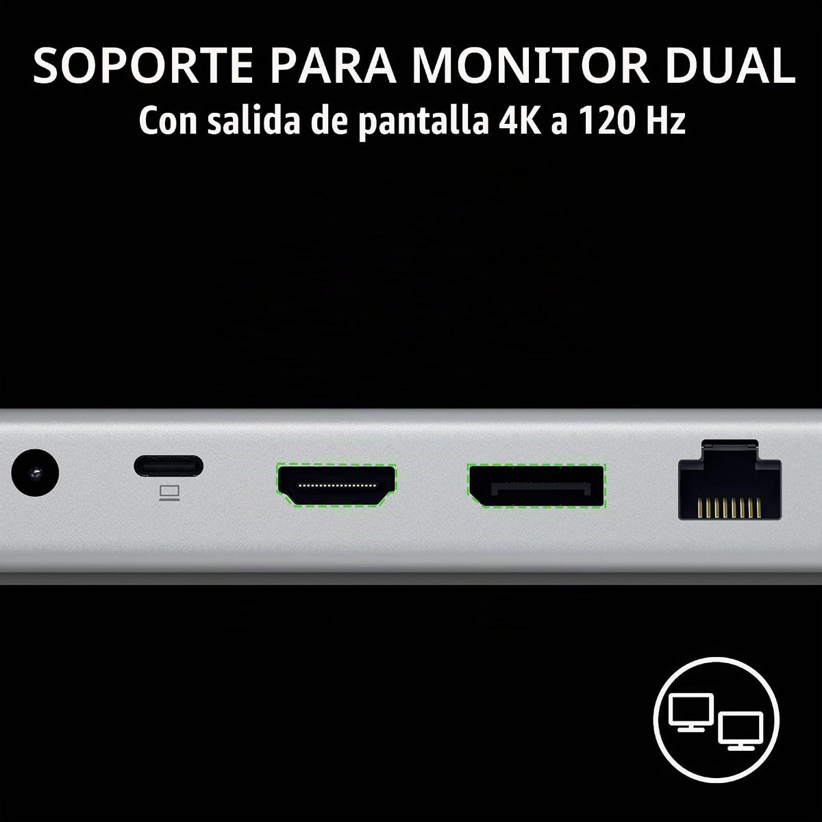 Razer Base USB 4, 14 puertos, compatible con Windows y Mac, color blanco