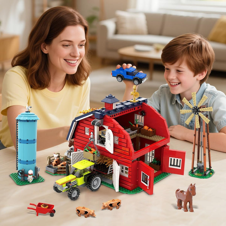 Western Farm - Juego de construcción de casa de granero