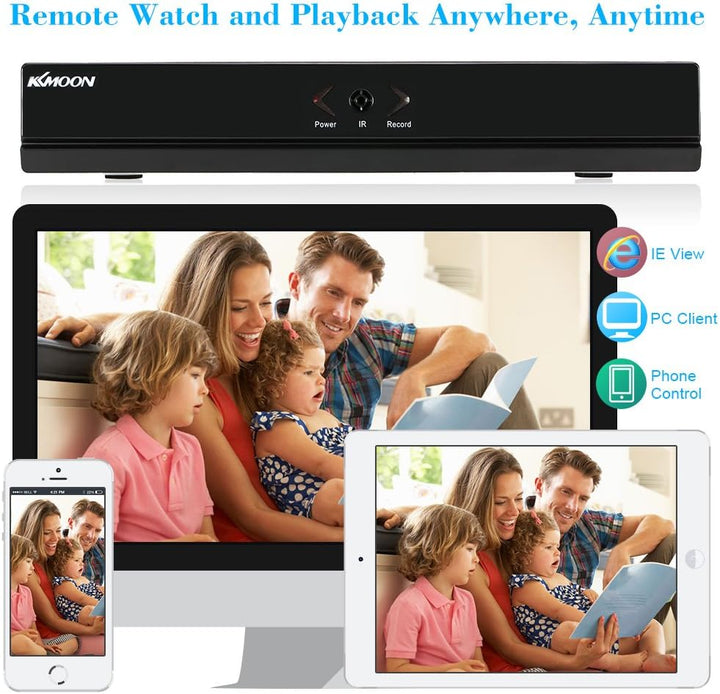 16CH 1080P 5-en-1 HD híbrido DVR y NVR compatible con cámara IP de...