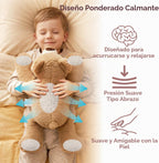 Niuniu Daddy Bear - Almohada de peluche con peso para niños y adultos