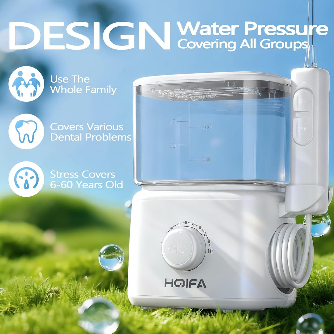 Irrigador dental de agua, tanque de agua grande de 20.3 fl oz, irri...