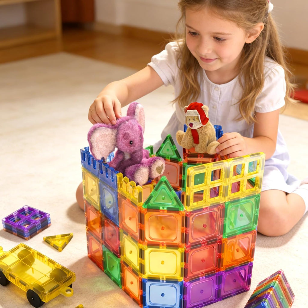 Coodoo Juguetes para niños, juego de azulejos magnéticos