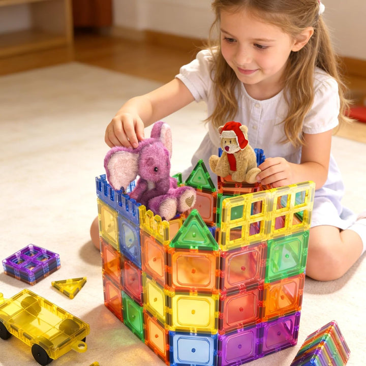 Coodoo Juguetes para niños, juego de azulejos magnéticos, imprescin...