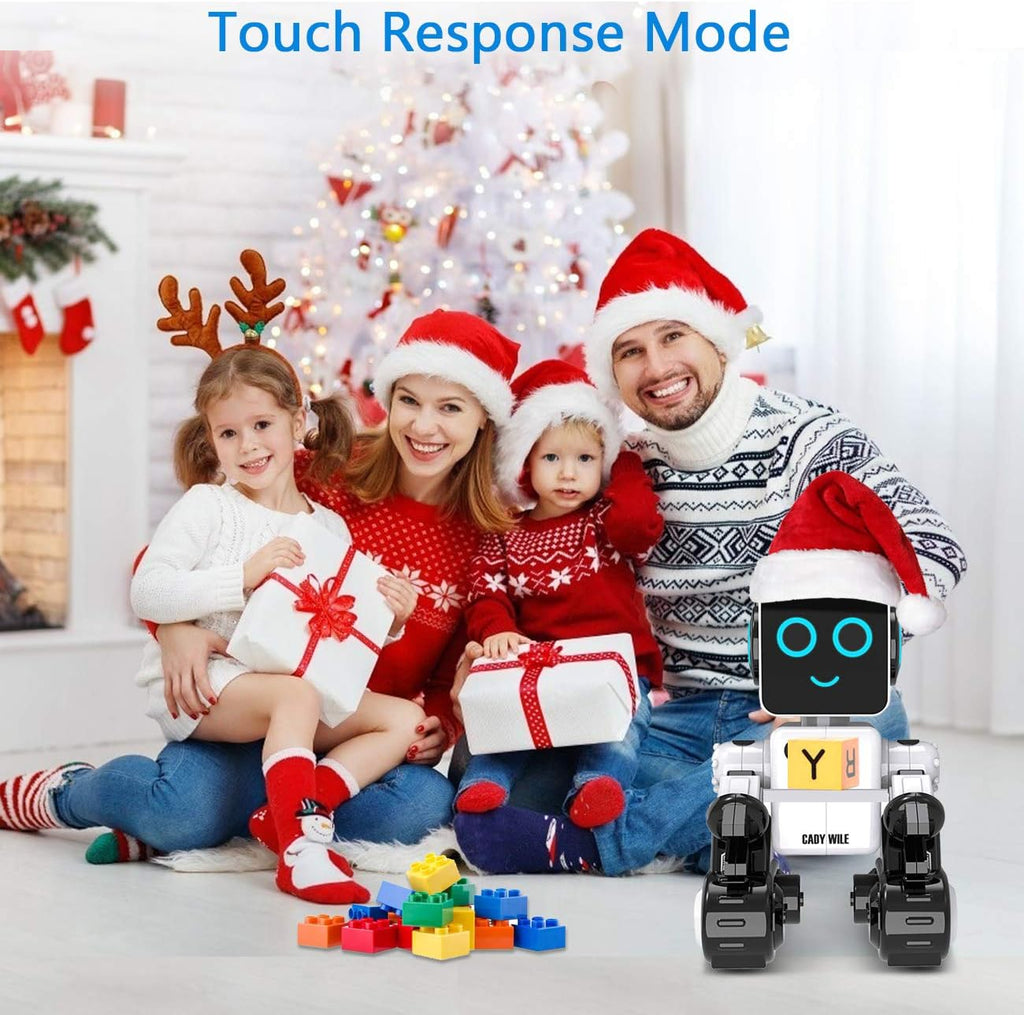 okk Robot de juguete para niños, robots RC inteligentes para niños con control táctil y de sonido, robótica inteligente programable, juguete robot con caminar, bailar, cantar, hablar