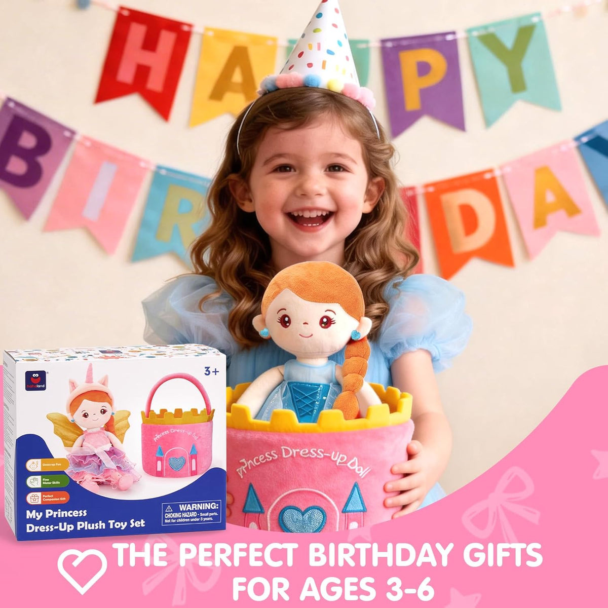 hahaland Juego de muñecas de disfraces – Juguetes de princesa