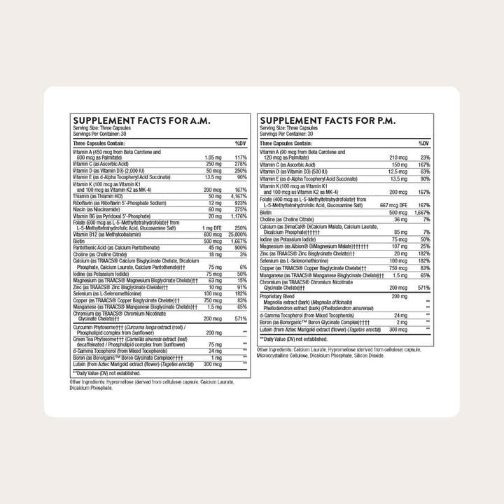 THORNE - Multi-Vitamina Elite - Suplemento nutricional