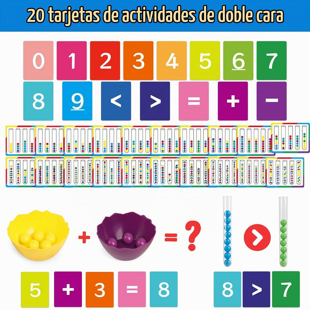 Juguetes de conteo y clasificación de color,Juegos de matemáticas |...
