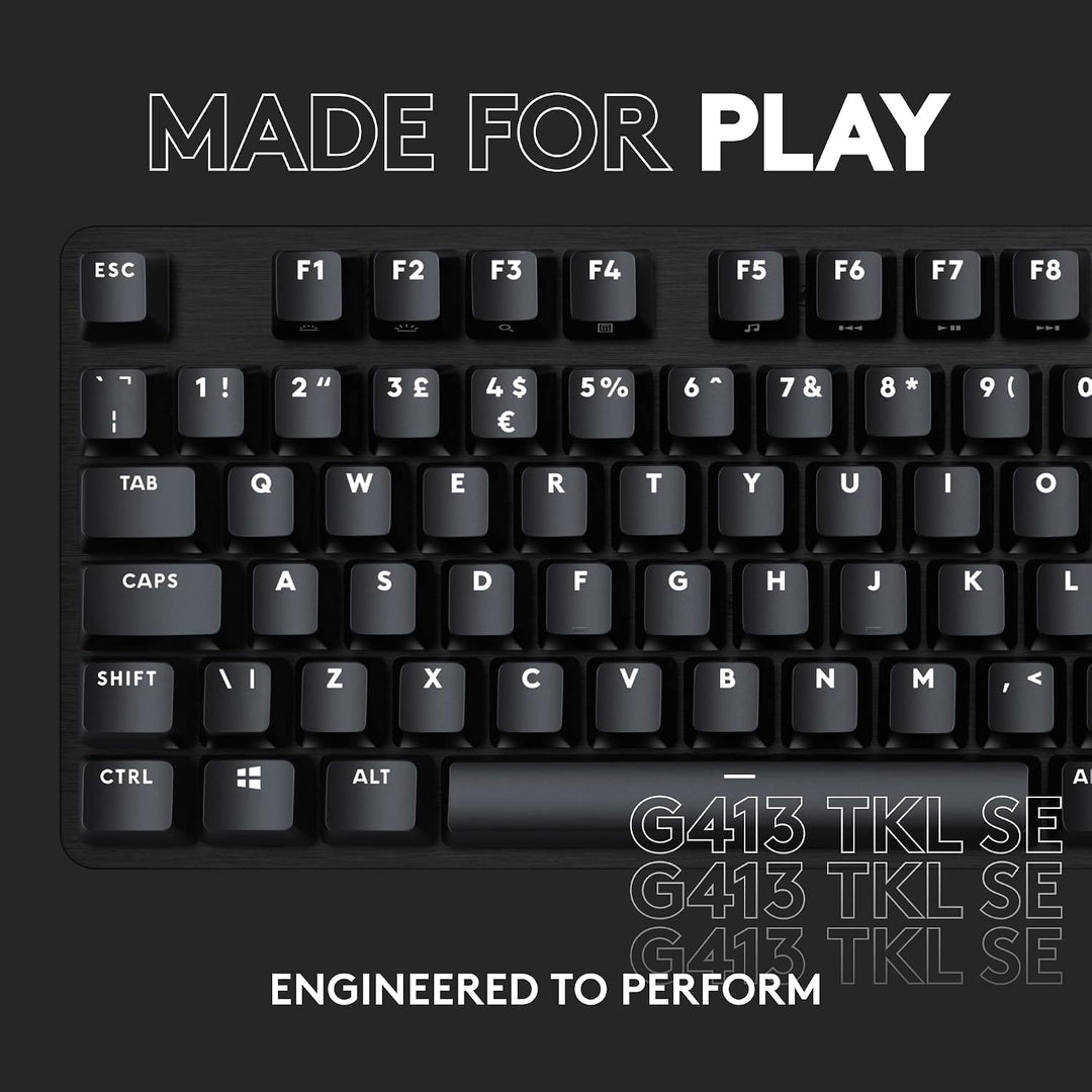 Logitech G 413 TKL SE Teclado mecánico para juegos, teclado retroil...