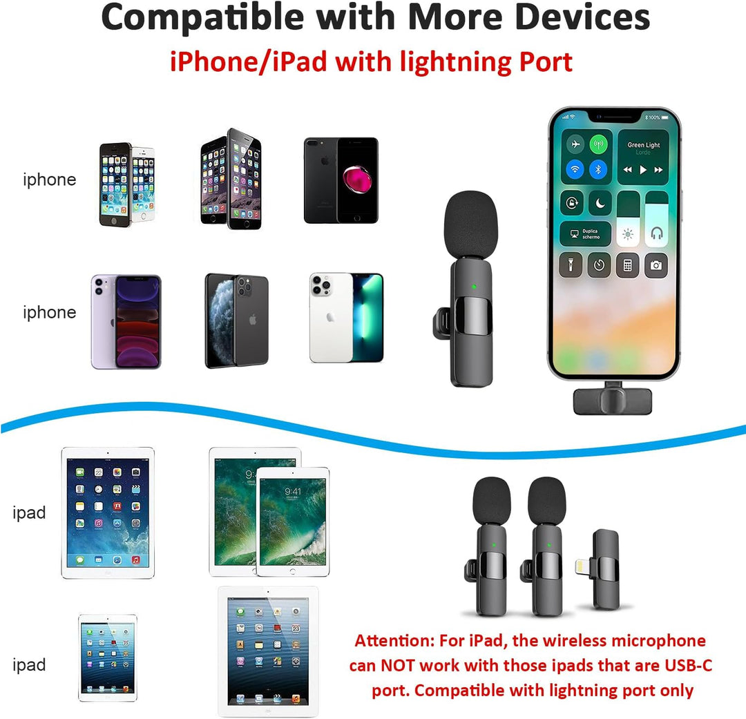 MAYBESTA Mini micrófono inalámbrico para iPhone 14 a continuación,...