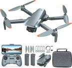 FPV Drone con cámara 1080P HD - Cuadricóptero RC plegable para adultos principiantes niños, control de voz, selfie gesto, modo sin cabeza, 2 baterías de 30 minutos de tiempo de vuelo largo, funda de