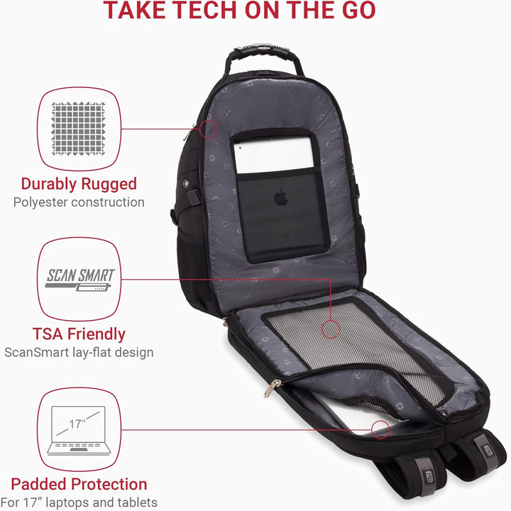 SwissGear, Travel Gear 1900, Scansmart TSA, mochila para computador...