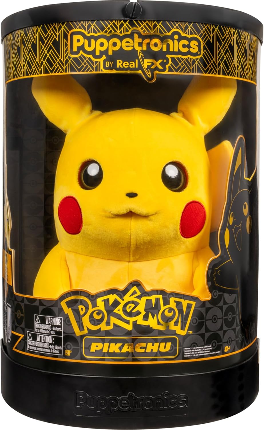 Pokémon Pikachu Puppetronic de RealFX - Peluche interactivo de 16 p...