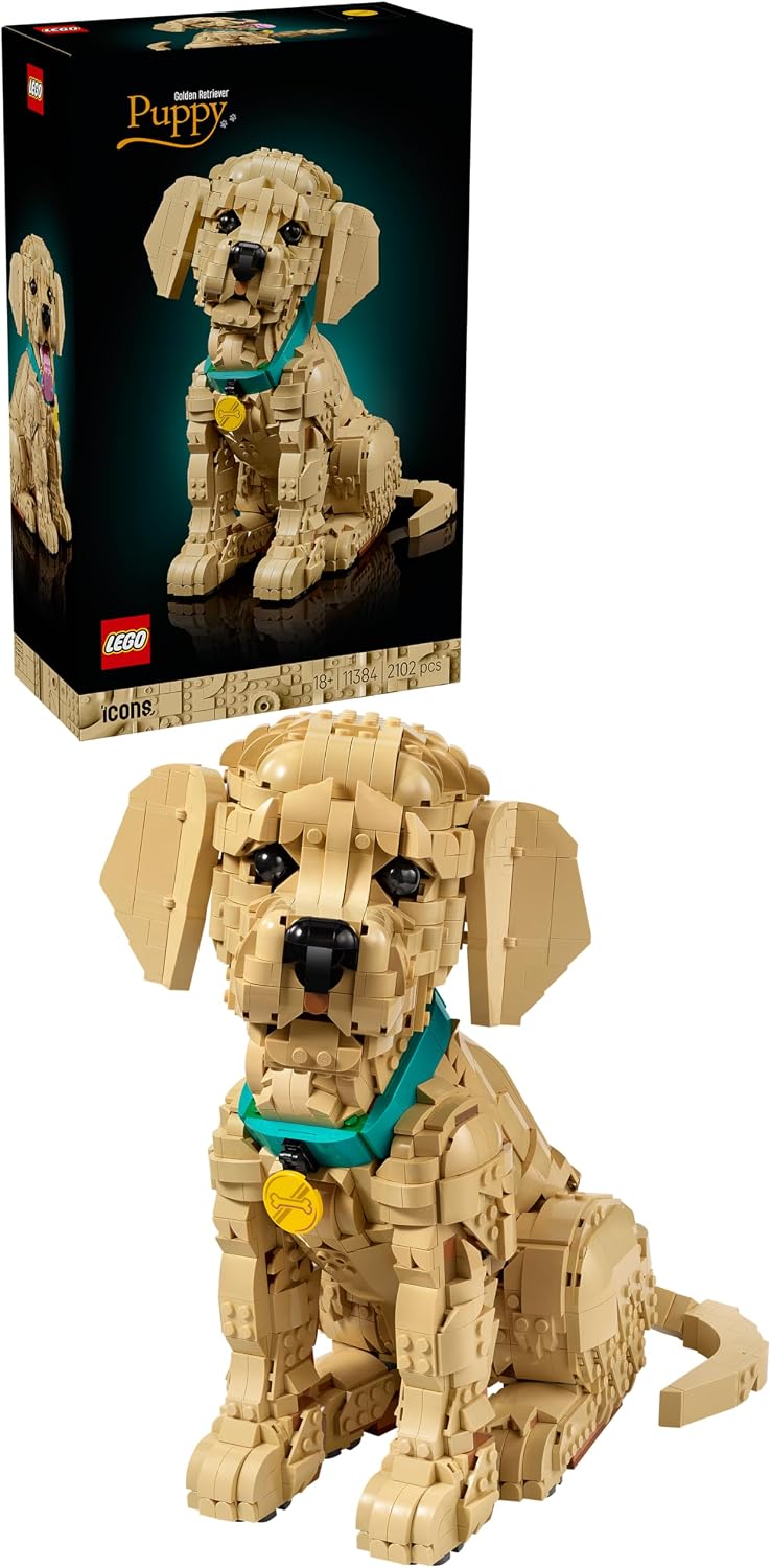 LEGO Icono Golden Retriever Puppy 11384 Juguete, bloque de construc...