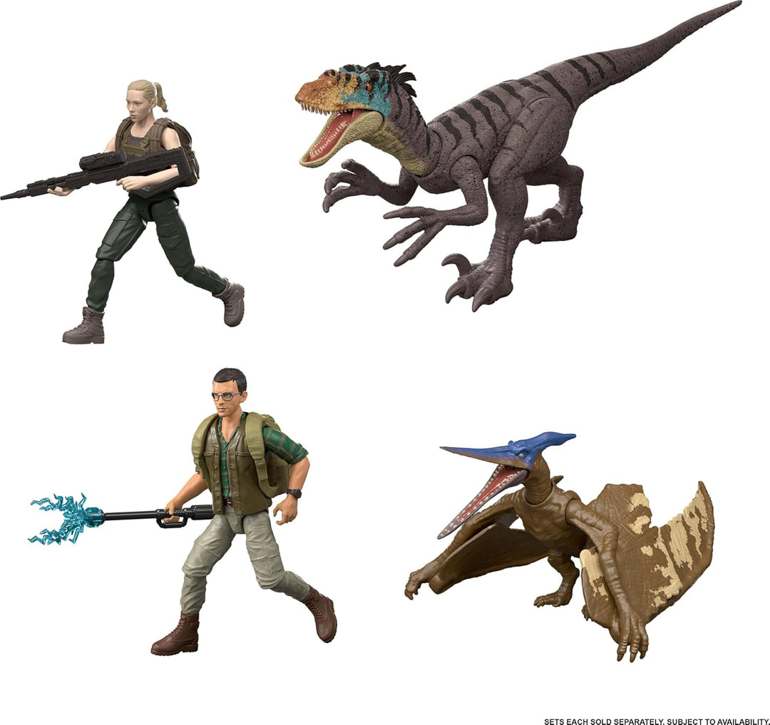 Mattel Jurassic World Rebirth Paquete de Figuras de Humano