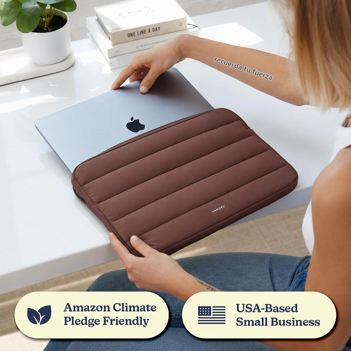 Vandel - Funda acolchada para laptop de 13 a 14 pulgadas para mujer...