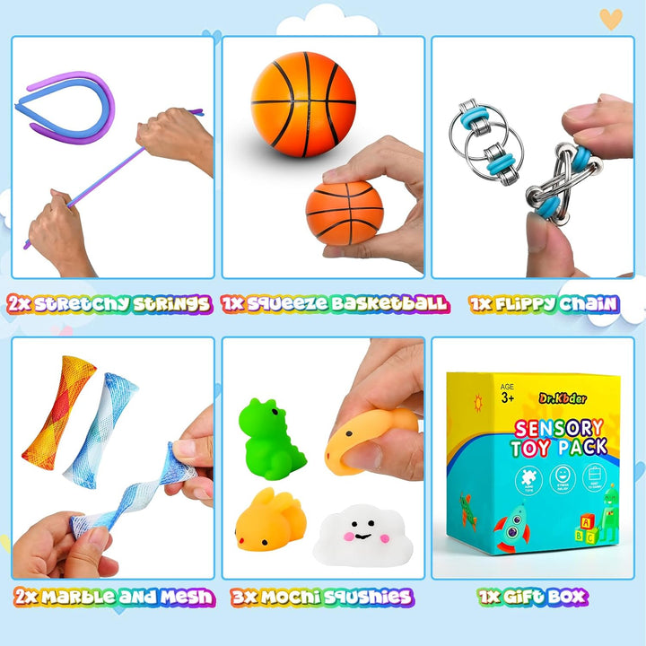 Rellenos de calcetines para niños y adultos, paquete de 30 juguetes...