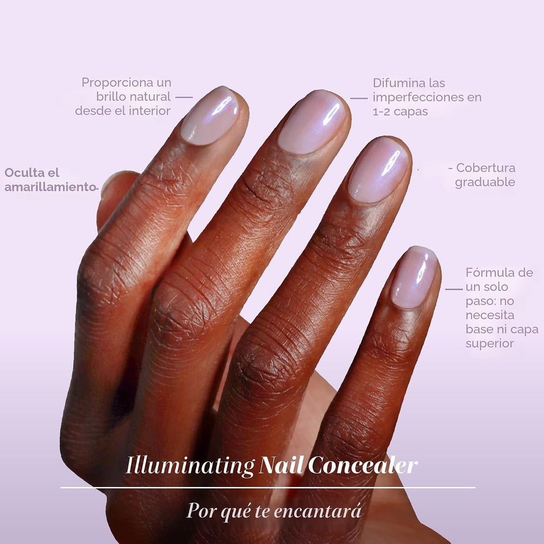 LONDONTOWN Corrector de uñas iluminador: esmalte de uñas brillante...