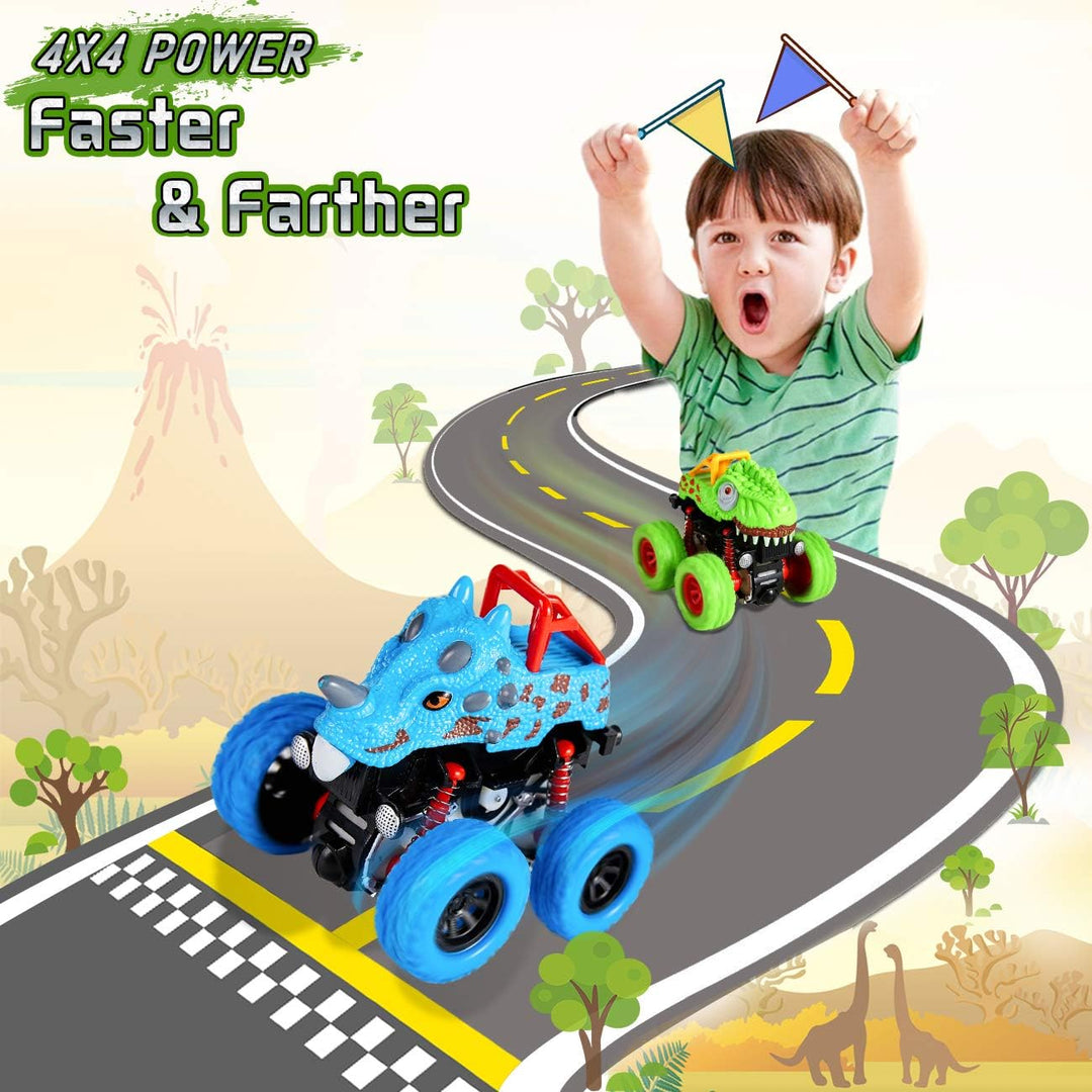 LODBY Juguetes de dinosaurio para niños de 2, 3, 4 y 5 años - Camio...