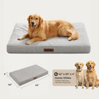 Cama para perro indestructible de 42 pulgadas XL, ortopédica impermeable a prueba de mordidas, almohadilla para perro resistente a las masticaciones, capacidad de 90 libras para perros