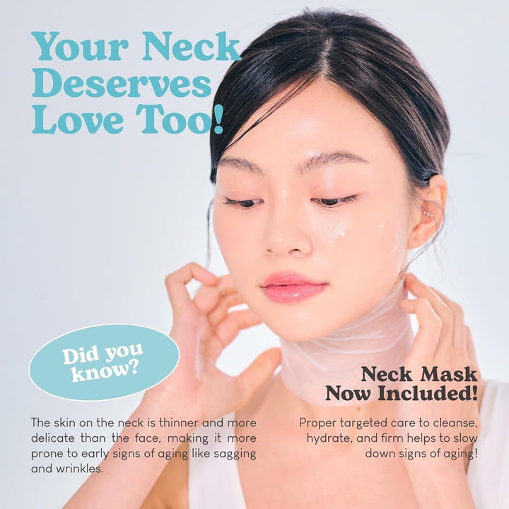Jung Beauty Carboxy - Máscara facial y cuello con terapia de CO2, p...