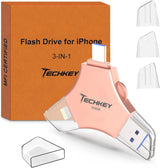 Memoria flash con certificación MFi para iPhone iPad de 256 GB, mem...