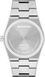 Movado Bold Quest Reloj de Hombre Deportivo - Movimiento Suizo de Cuarzo, Correa de Acero Inoxidable con Enlace - Resistencia al Agua 5 ATM - Reloj de Lujo para Él - 40mm