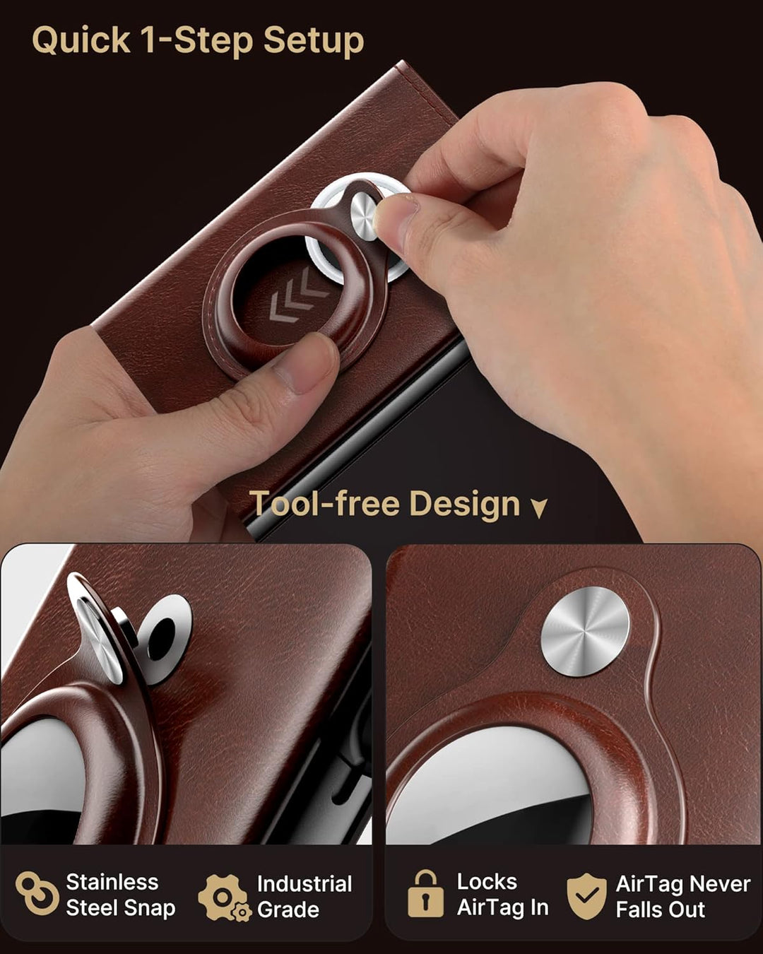 typecase Billetera para Hombre con Soporte para Tarjetas para AirTa...