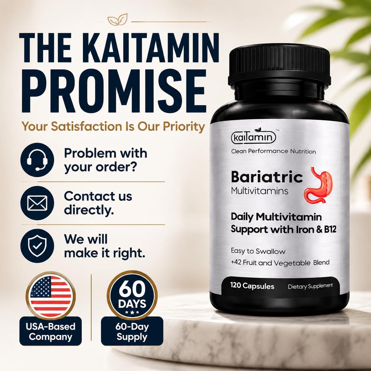 Multivitamínico bariátrico con hierro \u2013 Post cirugía bariátric...