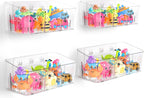 Almacenamiento de juguetes de baño, 4 paquetes, soporte grande para