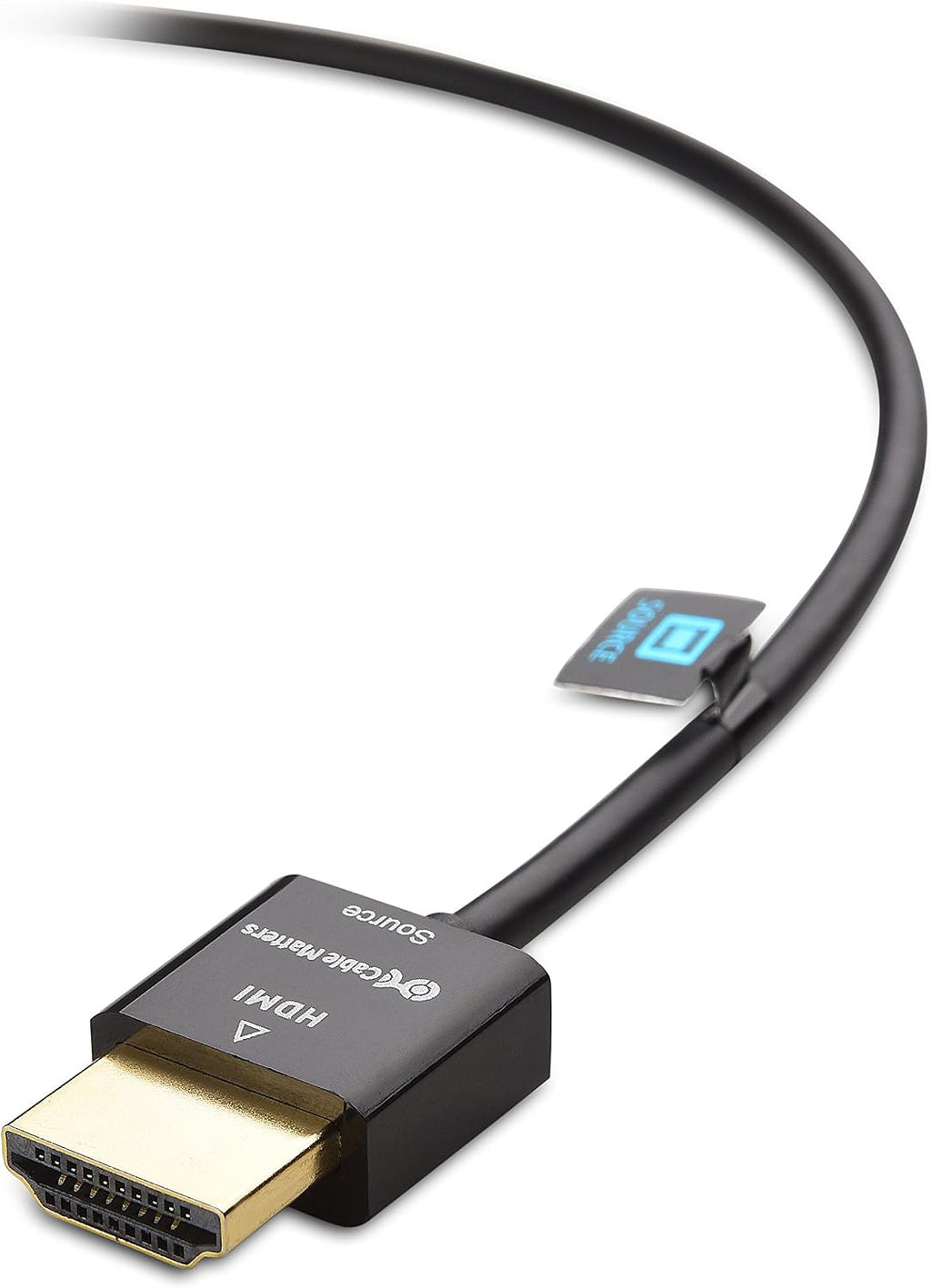 Cable Matters Cable HDMI ultrafino 4K activo, 15 pies, tecnología RedMere