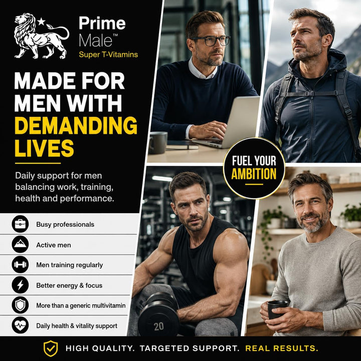 PRIME MALE Vitaminas T - Multivitamínico avanzado para hombres - Ap...