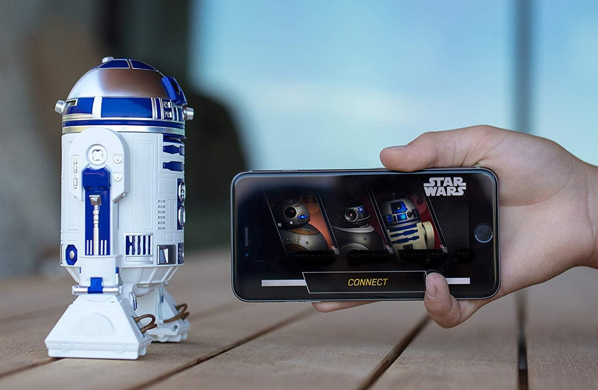 Sphero R201ROW Star Wars R2D2 Droide Controlado por Aplicación Blanco/Azul