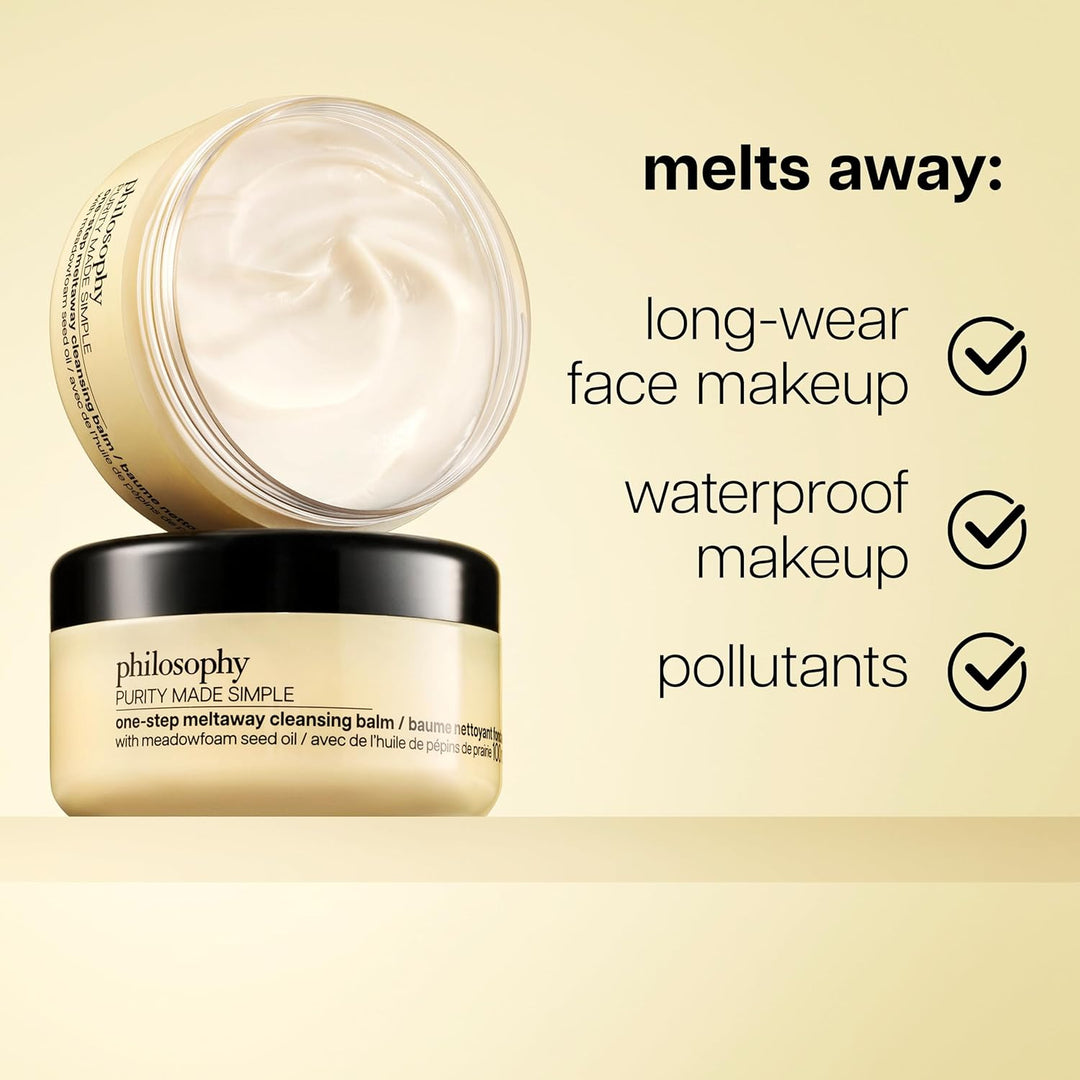 philosophy Limpiador facial simple de un solo paso, con aceite de s...