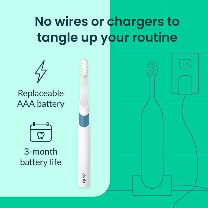 Quip - Cepillo de dientes eléctrico sónico para adultos - Viaje en...